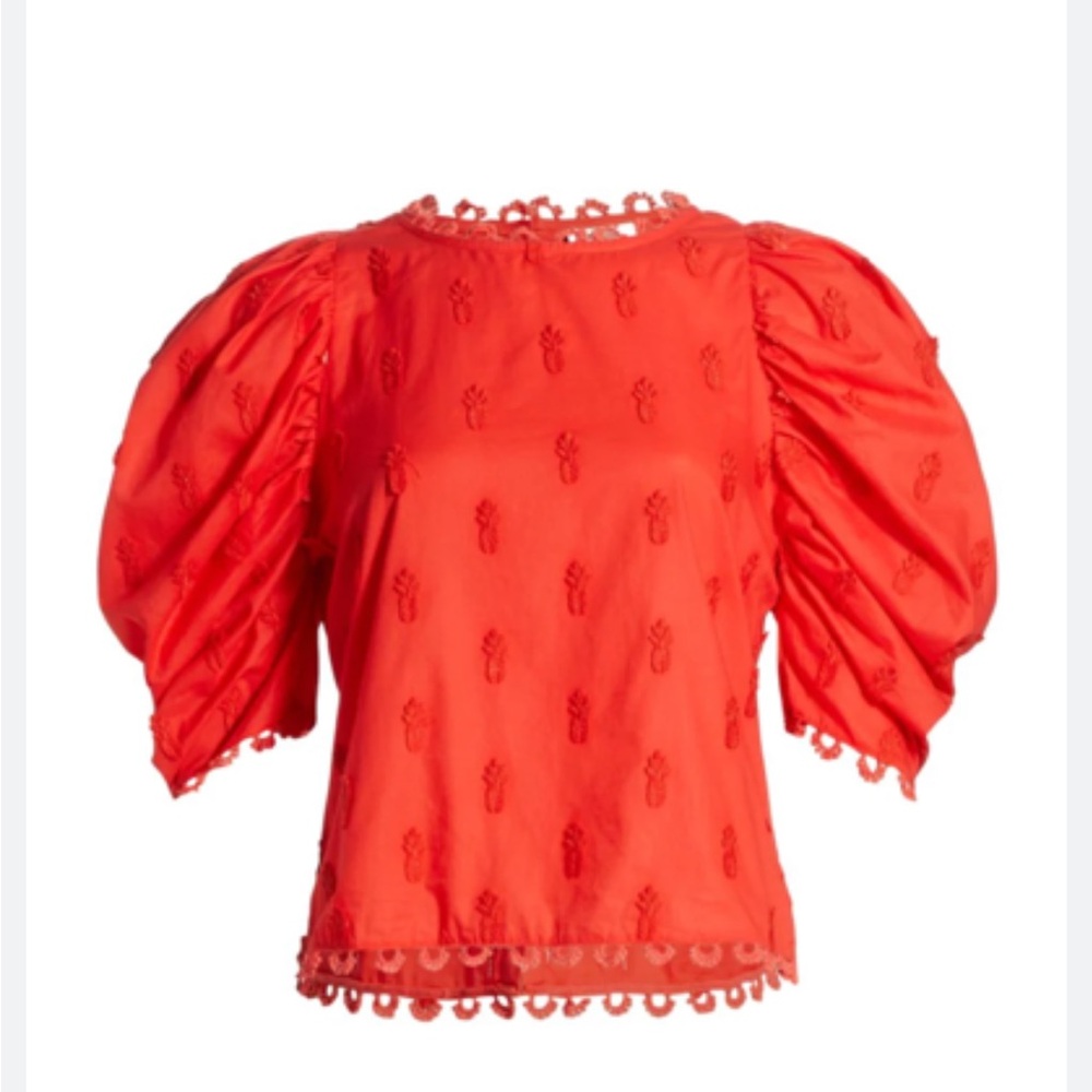 NWT FARM RIO 3D pineapple blouse